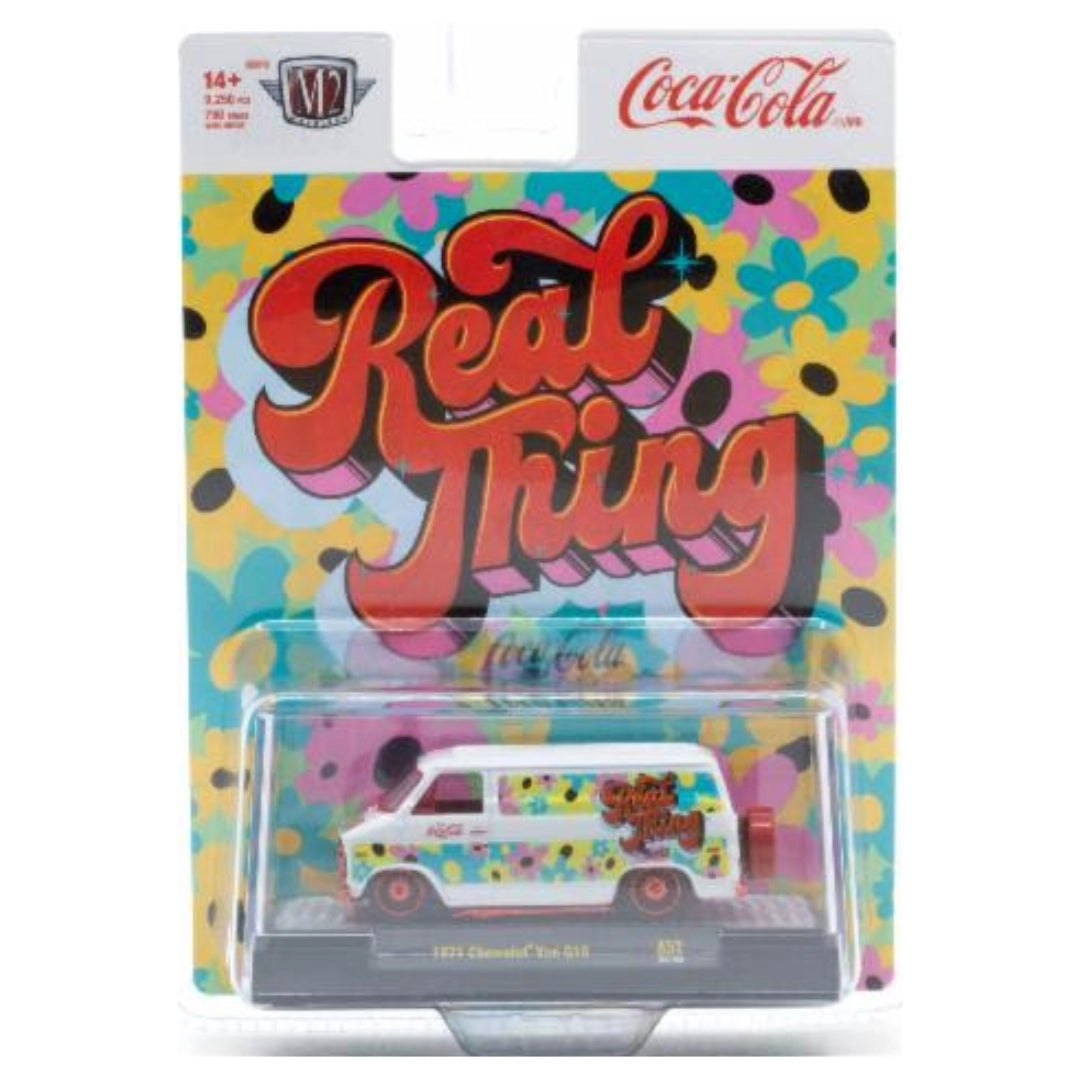 1971 Chevrolet Van G10 - White Real Thing Coca-Cola (Red Chrome Rims & Details)