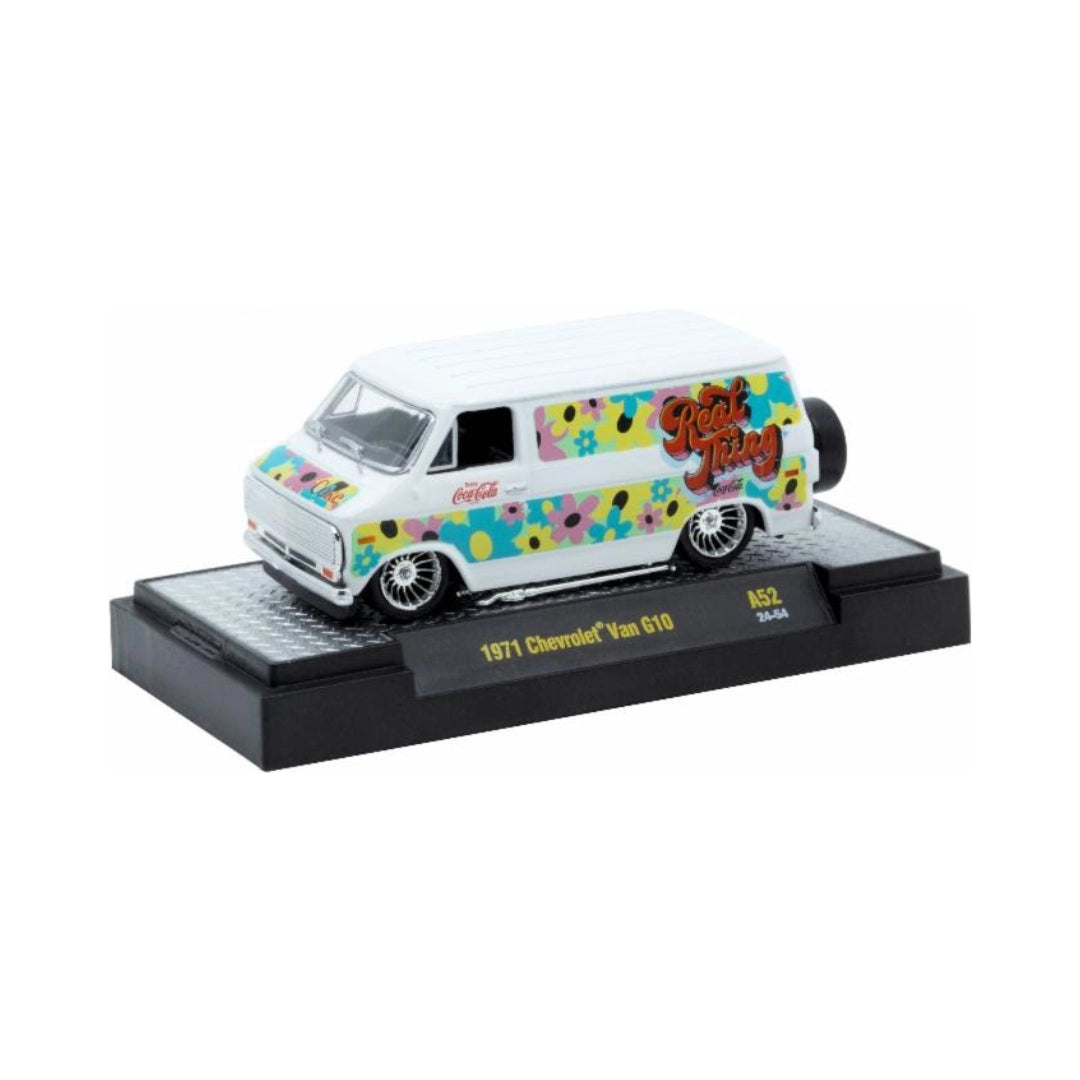 1971 Chevrolet Van G10 - White Real Thing Coca-Cola (Silver Chrome Rims & Details)