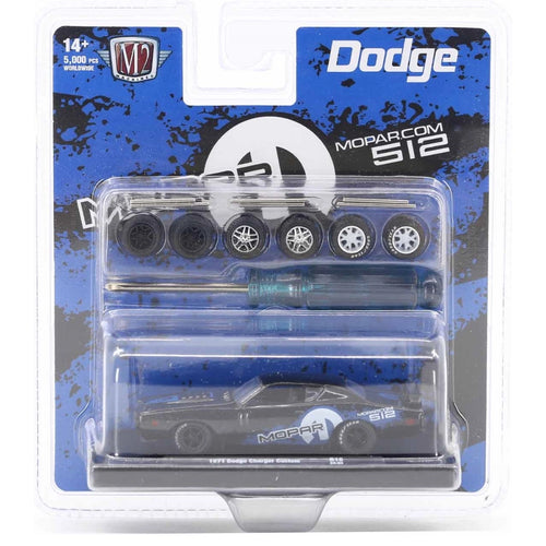 1971 Dodge Charger Custom - Black/Blue (Auto-Wheels Release 16 / O'Reilly Auto Parts Exclusive / Limited Edition)