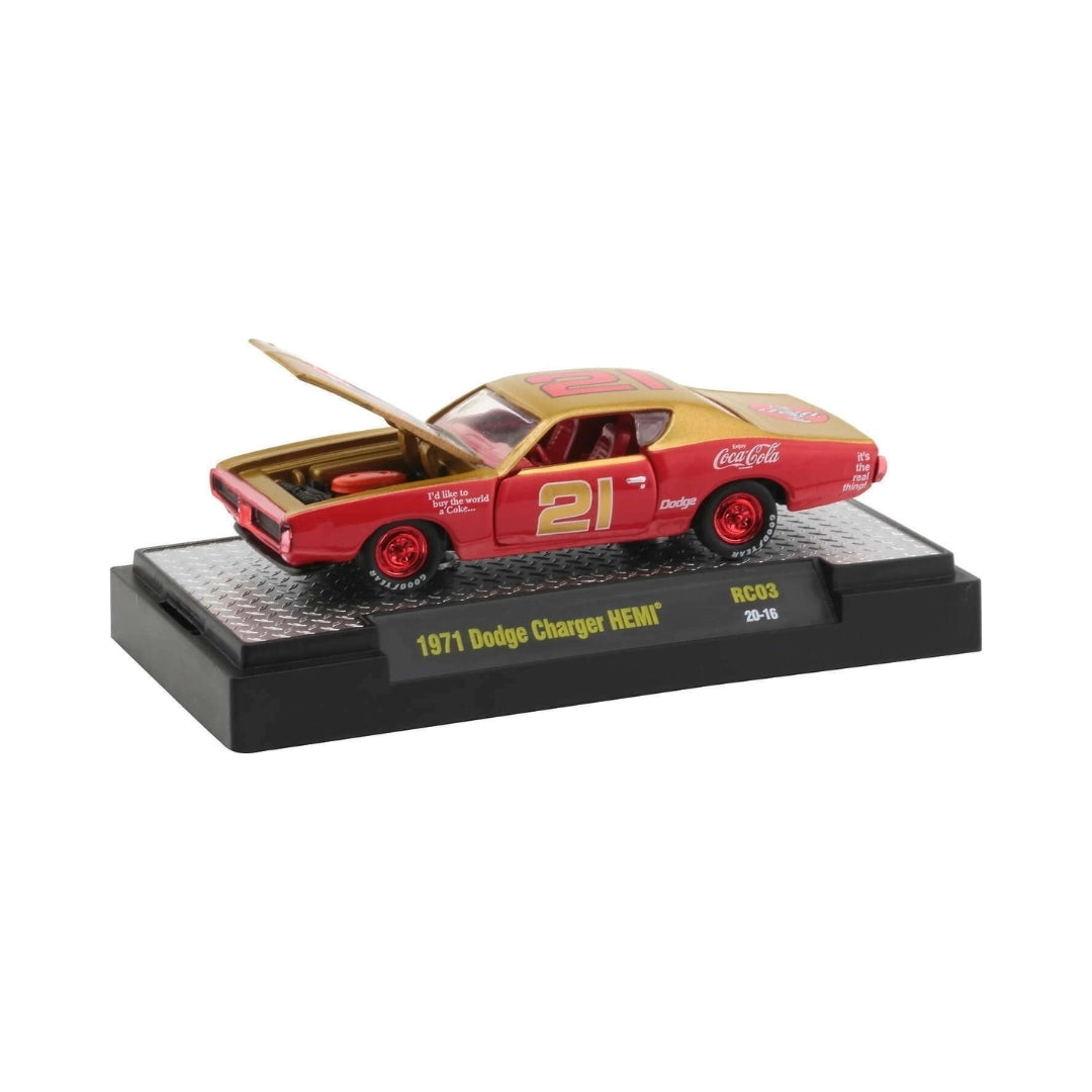 1971 Dodge Charger HEMI - Red/Gold (Coca-Cola Series Release RC03 / Chase / Limited Edition)