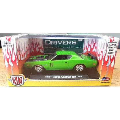 1971 Dodge Charger R/T - Bright Green/Black Hood (Auto-Drivers) - Box