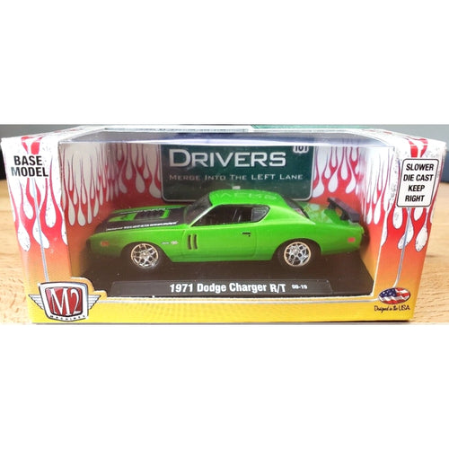 1971 Dodge Charger R/T - Bright Green/Black Hood (Auto-Drivers) - Box