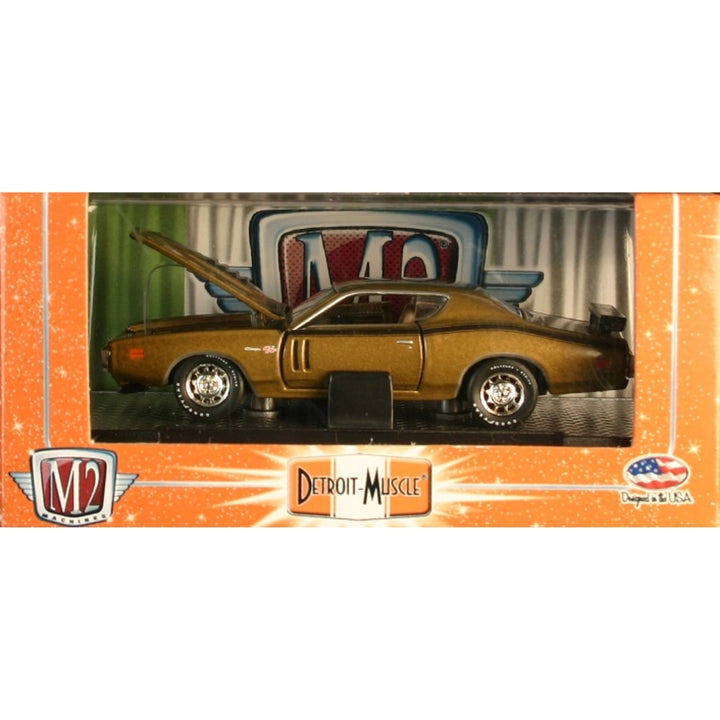 1971 Dodge Charger R/T - Gold Metallic/Black Stripe (Detroit-Muscle Premium Range) - Box