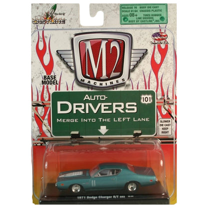 1971 Dodge Charger R/T 383 - Teal Blue (Blister Card)