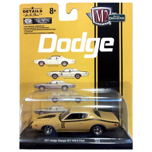 1971 Dodge Charger R/T 440 6-Pack - Gold/Black (Auto-Drivers Release 63 / Limited Edition)