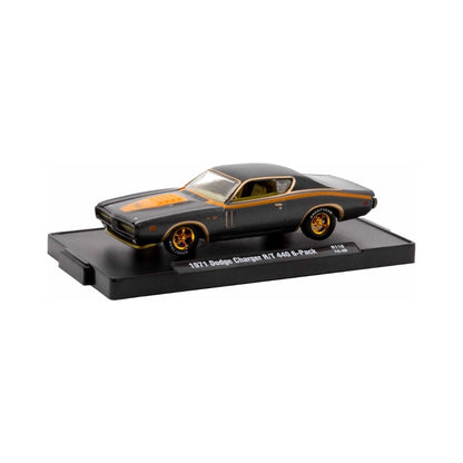 1971 Dodge Charger R/T 440 6-Pack - Gray/Black (Gold Chrome Rims / Brass Details & Interior / Chase / Limited Edition)
