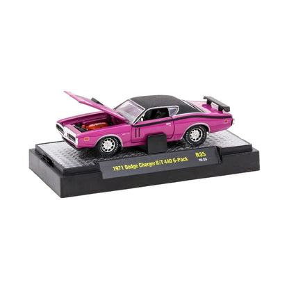 1971 Dodge Charger R/T 440 6-Pack - Pink/Black (Detroit-Muscle Release 35 / Limited Edition / Premium Range)