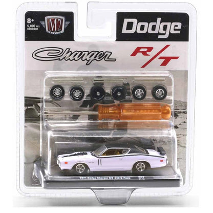 1971 Dodge Charger R/T 440 6-Pack - White (Auto-Wheels Release 07 / O'Reilly Auto Parts Exclusive / Exclusive)