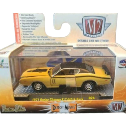 1971 Dodge Charger R/T 440 6-Pack - Yellow/Black (Detroit-Muscle Release 24 / Limited Edition / Premium Range)