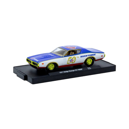 1971 Dodge Charger R/T HEMI - Blue/White (Yellow Chrome Rims & Details / Brass Interior / Chase / Limited Edition)