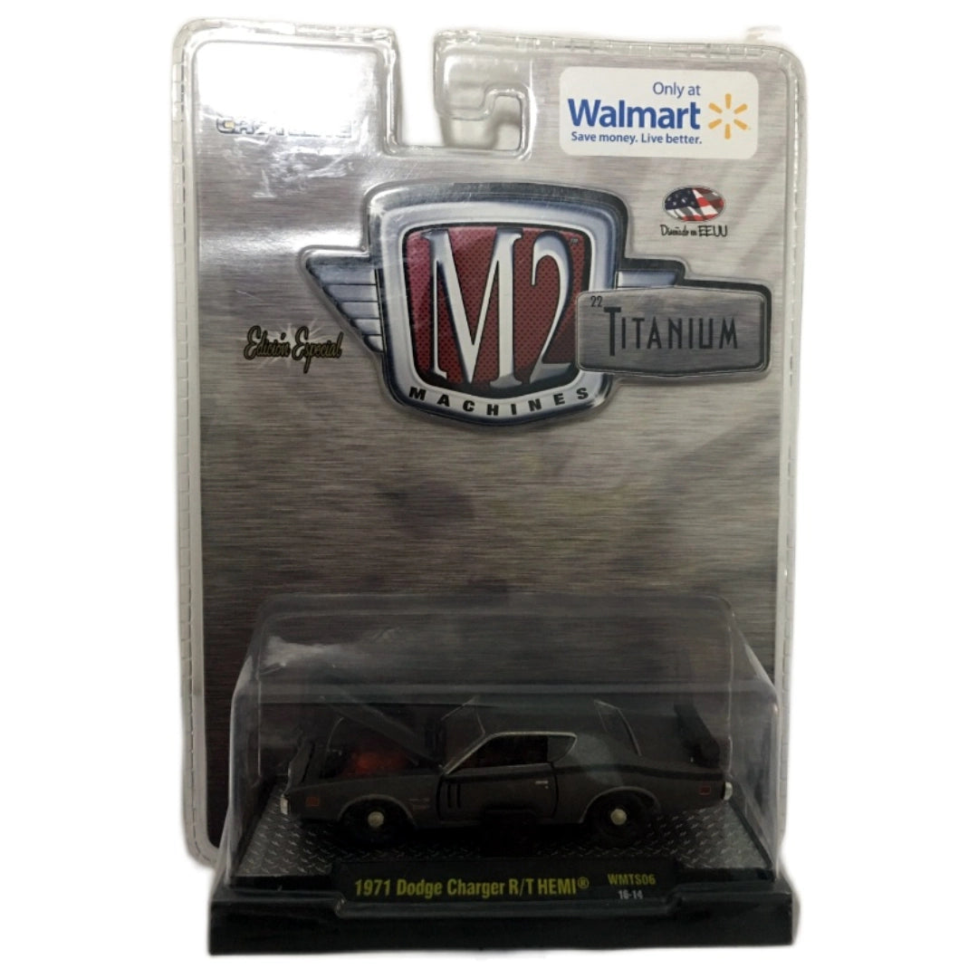 1971 Dodge Charger R/T HEMI - Gray/Black (Titanium Series / Clamshell Blister / Exclusive / Premium Range / Walmart Exclusive)