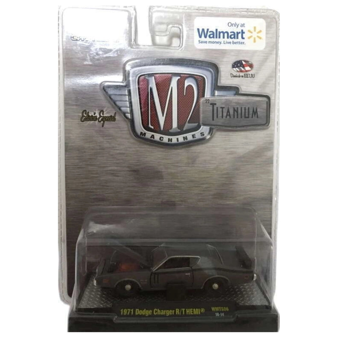 1971 Dodge Charger R/T HEMI - Gray/Black (Titanium Series / Clamshell Blister / Walmart Exclusive)