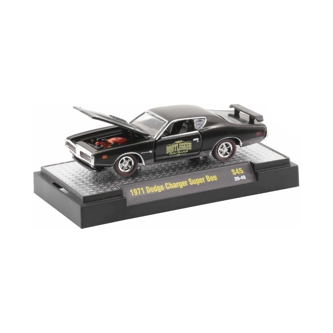 1971 Dodge Charger Super Bee - Black/Silver (Bootlegger Outlaw Release S45 / Exclusive)