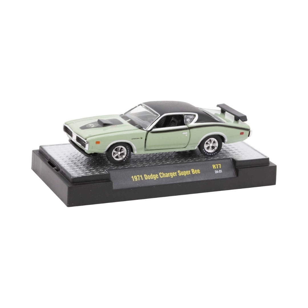 1971 Dodge Charger Super Bee - Light Green/Black (Release 77 / Limited Edition)