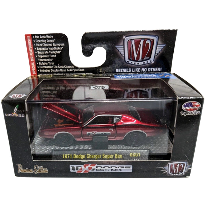 1971 Dodge Charger Super Bee - Red/Black (Release DS01 / Dodge 100th Anniversary / Walmart Exclusive / Premium Range / Limited Edition)