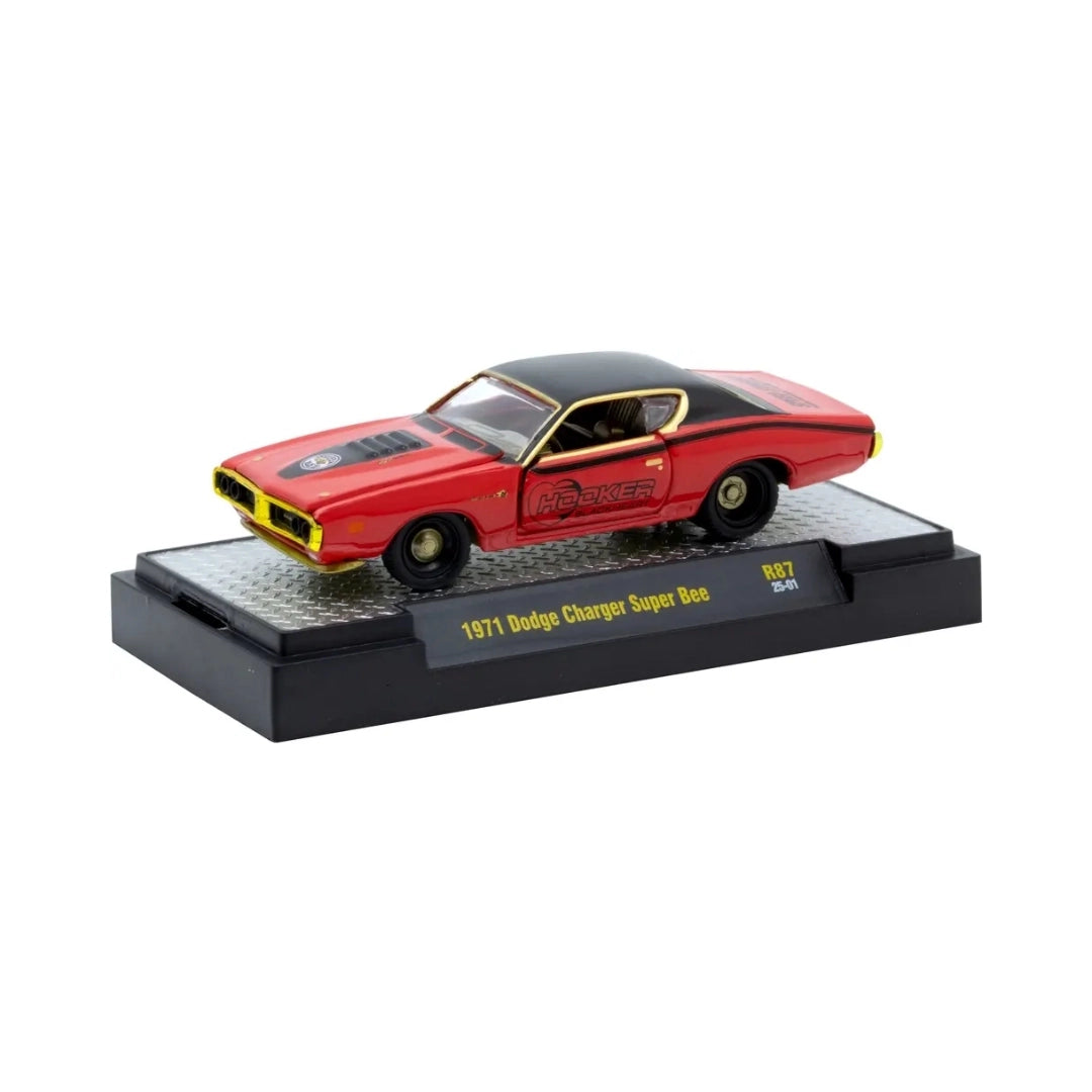 1971 Dodge Charger Super Bee - Red/Black (Yellow Chrome Rims & Details / Chase / Limited Edition)