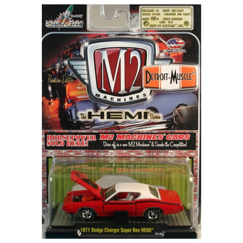1971 Dodge Charger Super Bee HEMI - Red/White (Clamshell Blister)