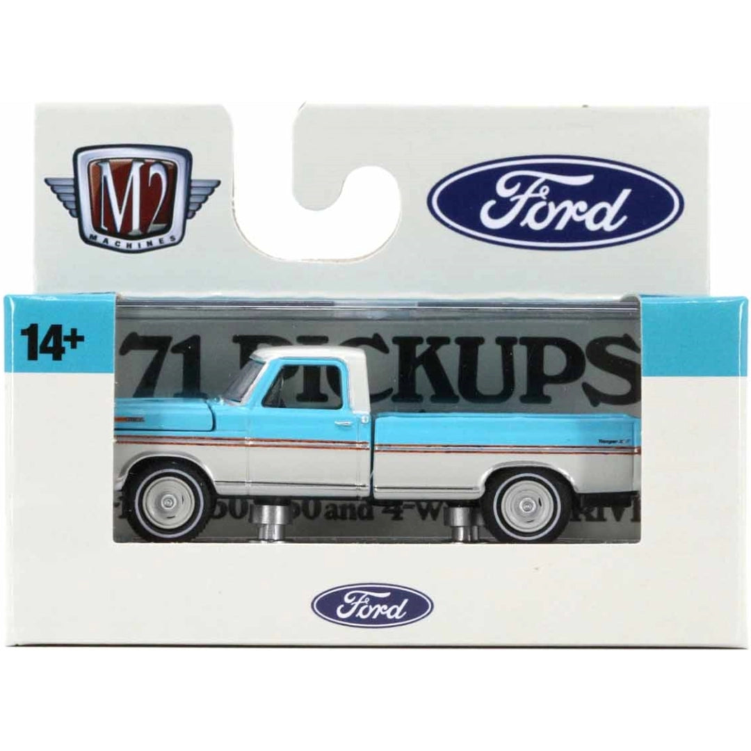 1971 Ford F-100 Ranger XLT Truck - Light Blue & White