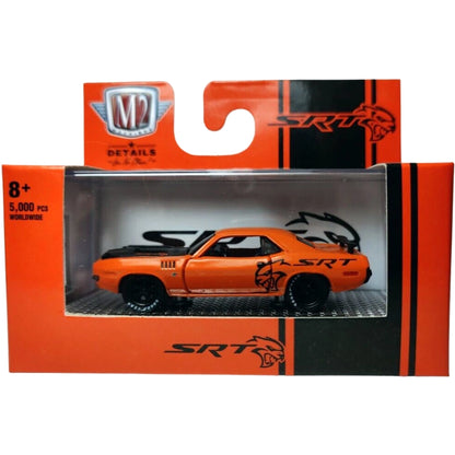 1971 Plymouth Cuda - Orange (Black Hood, Black Rims, SRT Graphics)