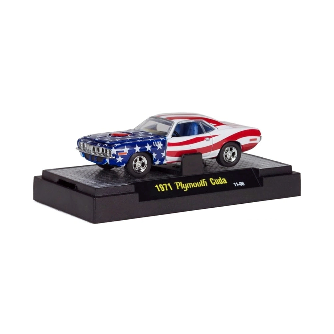 1971 Plymouth Cuda - Patriotic Stars & Stripes Livery - Box