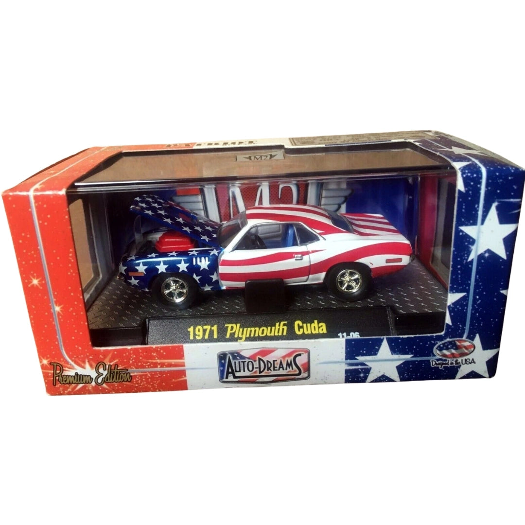 1971 Plymouth Cuda - Patriotic Stars & Stripes Livery - Box