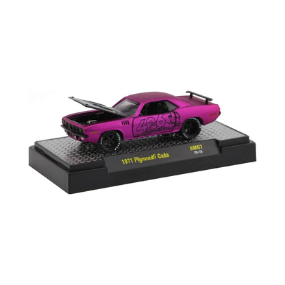 1971 Plymouth Cuda - Pink/Purple (426 Graphics, Black Rims)