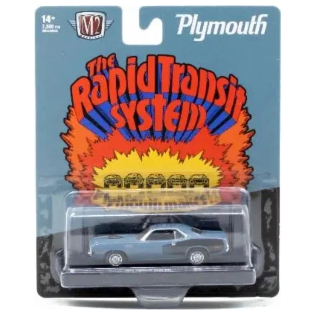 1971 Plymouth Cuda 383 - Light Blue (Chrome Rims)