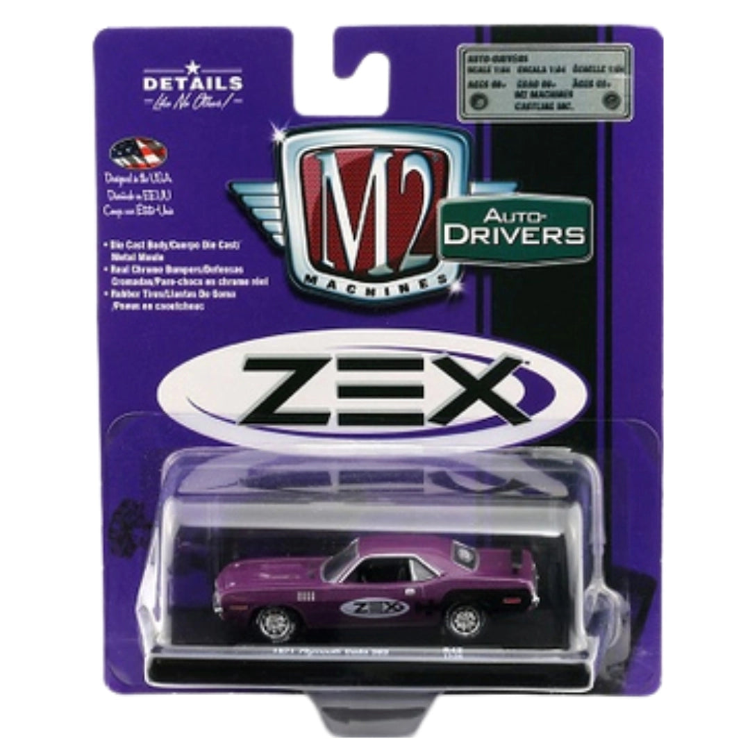 1971 Plymouth Cuda 383 - Metallic Purple (ZEX Livery, Chrome Rims)