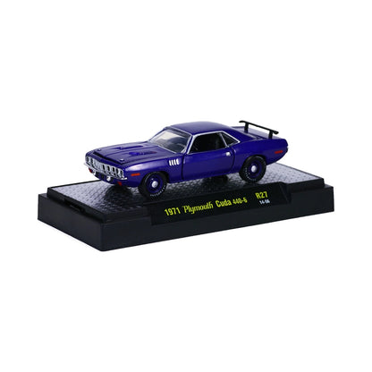 1971 Plymouth Cuda 440-6 - Metallic Purple (Purple Rims)