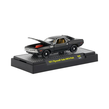 1971 Plymouth Cuda 440 6-Pack - Gray (Orange Engine, Black Rims)