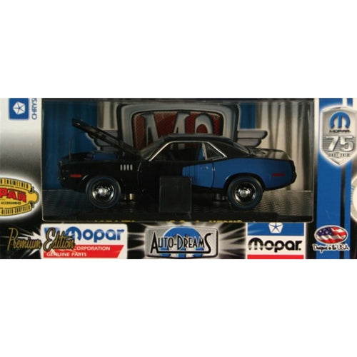 1971 Plymouth Cuda HEMI - Black & Blue (Blue Engine, Blue Interior) - Box