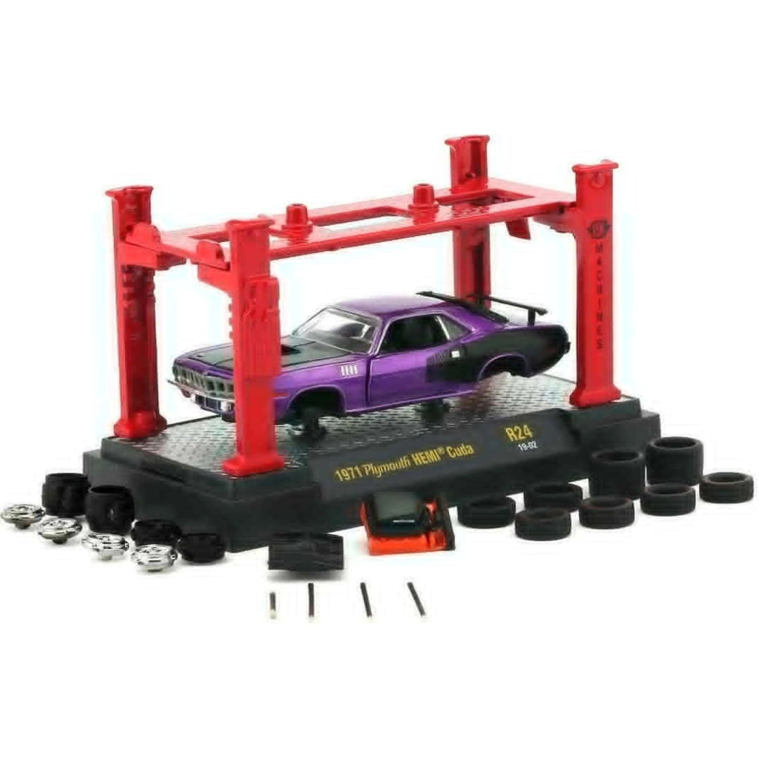 1971 Plymouth Cuda HEMI - Purple & Black (Black Rims)