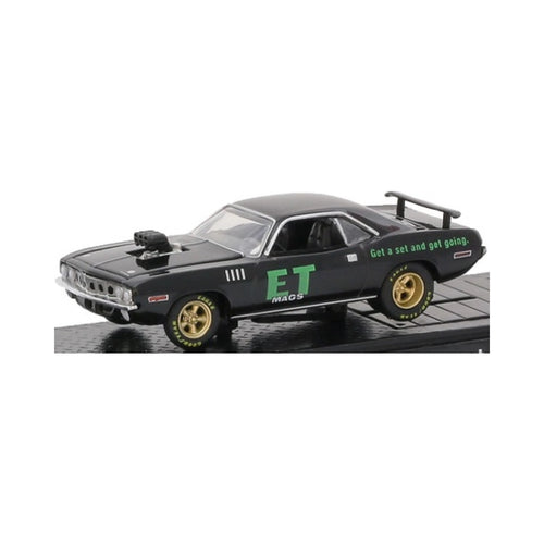 1971 Plymouth HEMI Cuda - Black (Gold Rims, E.T. Graphics)