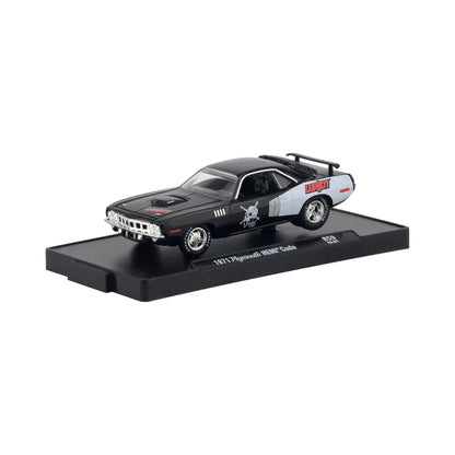 1971 Plymouth HEMI Cuda - Black & Silver (Chrome Rims, Voodoo Graphics)