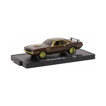 1971 Plymouth HEMI Cuda - Brown Metallic Chase (Yellow Chrome Rims)