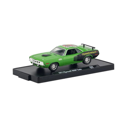 1971 Plymouth HEMI Cuda - Green (Chrome Rims, Plymouth Graphics)
