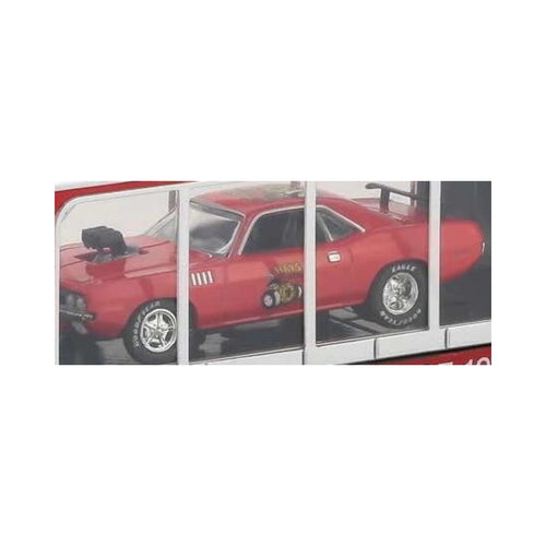 1971 Plymouth HEMI Cuda - Red (Chrome Rims, Hays Graphics)
