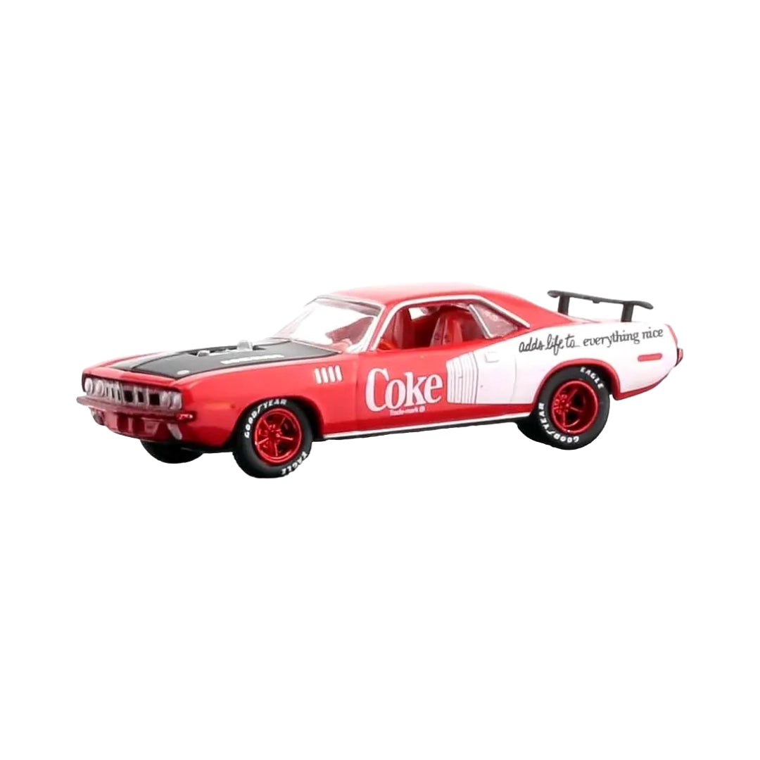 1971 Plymouth HEMI Cuda - Red & White (Chrome Rims, Black Intake)