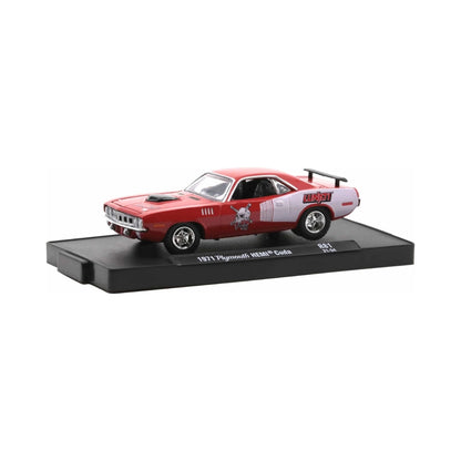 1971 Plymouth HEMI Cuda - Red & White (Chrome Rims, Voodoo Graphics)