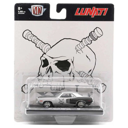 1971 Plymouth HEMI Cuda - Silver & Black (Voodoo Graphics, Chrome Rims)