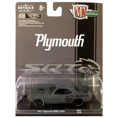 1971 Plymouth HEMI Cuda - Silver & Gray (Black Rims, SRT Graphics)