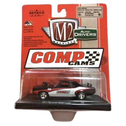 1971 Plymouth Hemi Cuda - Black, Silver & Red (Comp Cams Graphics, Chrome Rims)