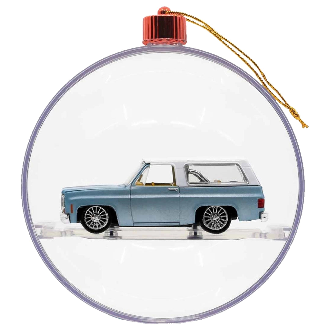 1973 Chevrolet Blazer - Light Blue (Holiday Ornament Release 01 Walmart Exclusive Set)