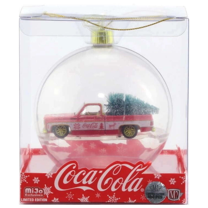 1973 Chevrolet Cheyenne 10 - Coca-Cola Christmas Tree Transport Chase (Yellow Chrome Details, Gold Interior)