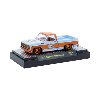 1973 Chevrolet Cheyenne 10 - Gulf Oil Chase (Orange Chrome Rims, Red Interior)