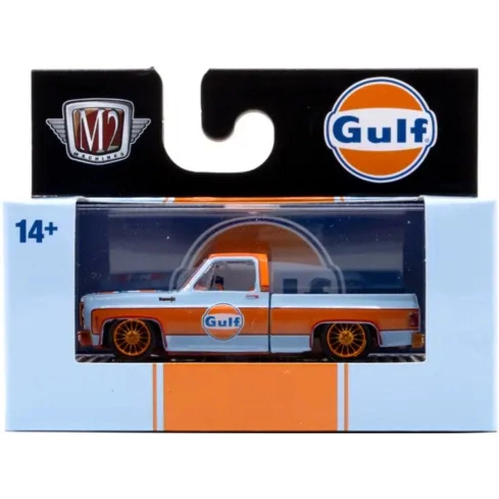 1973 Chevrolet Cheyenne 10 - Gulf Oil Chase (Orange Chrome Rims, Red Interior)