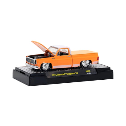 1973 Chevrolet Cheyenne 10 - Orange Truck Chase (Gold Chrome Details, Copper Interior)