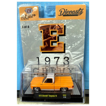 1973 Chevrolet Cheyenne 10 - Orange Truck Chase (Gold Chrome Details, Copper Interior)