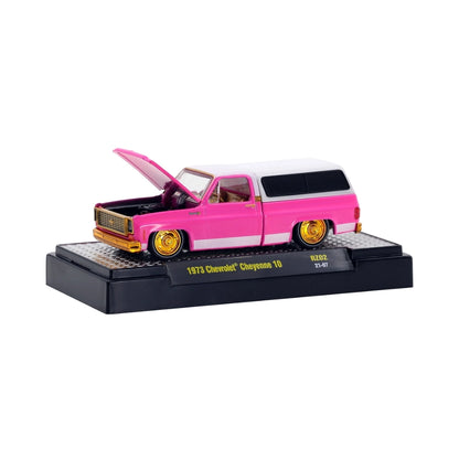 1973 Chevrolet Cheyenne 10 - Pink SUV (Silver Chrome Details, Black Interior)
