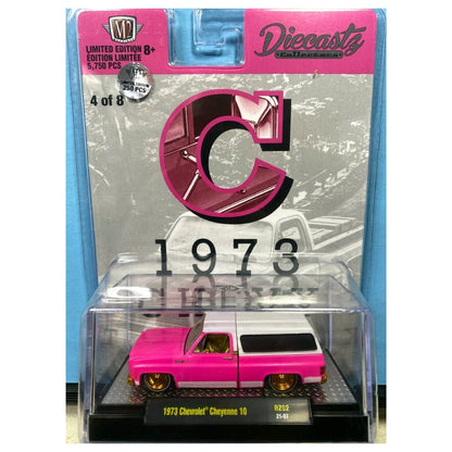 1973 Chevrolet Cheyenne 10 - Pink SUV (Silver Chrome Details, Black Interior)